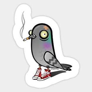 Smoking Pigeon Sticker